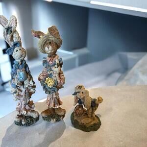 Boyds Bears & Friends Rabbit Collection Lot of 3 #2840, #2847 & #2253